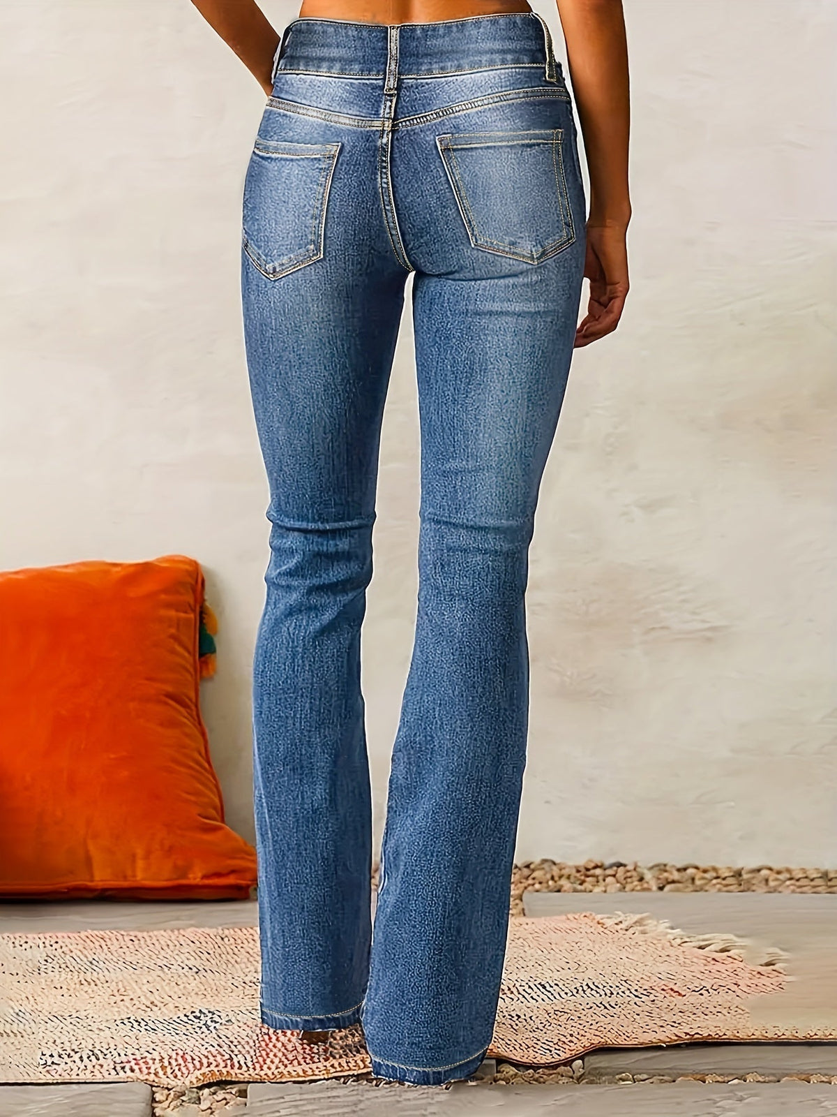 Allegra Pantaloni Donna a Vita Alta con Tasche, foto 4