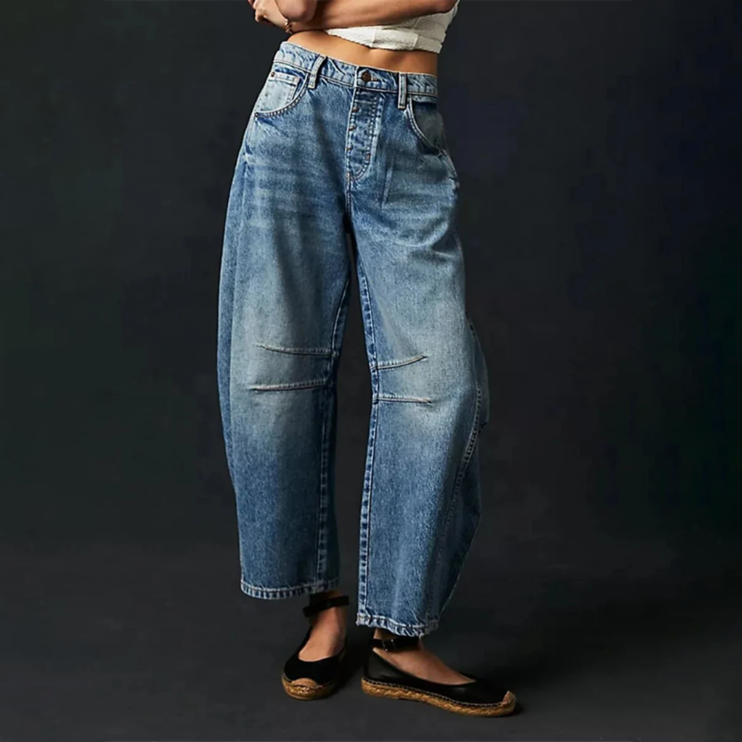 Altea Jeans Donna in Denim a Zampa in Azzurro, foto 2