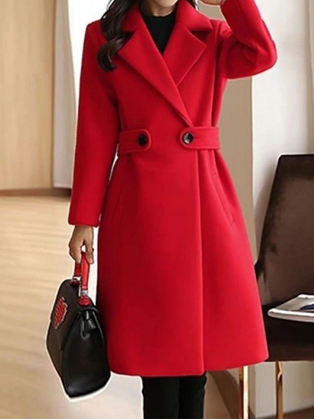 Alvina Cappotto Donna dal Taglio Lungo con Revers, foto 2