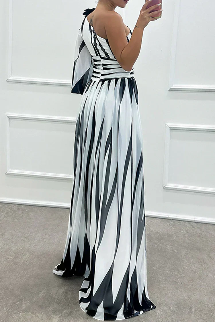 Ampelia Abito Donna in Lunghezza Maxi con Righe, foto 6