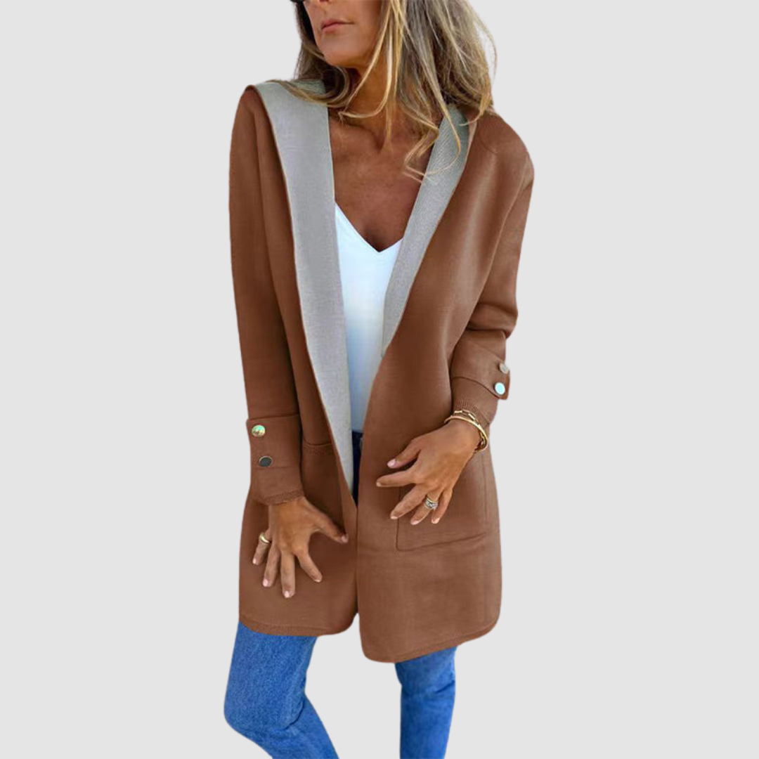 Artura Giacca Donna con Cappuccio e Color Block, foto 2