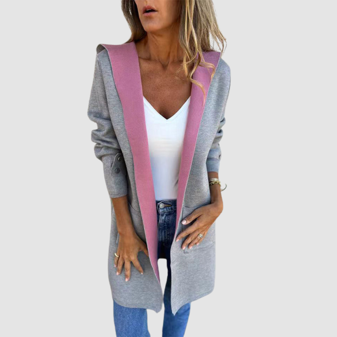 Artura Giacca Donna con Cappuccio e Color Block, foto 4