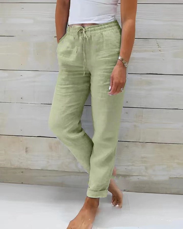 Carolina Pantaloni Donna in Poliestere con Quadri, foto 5