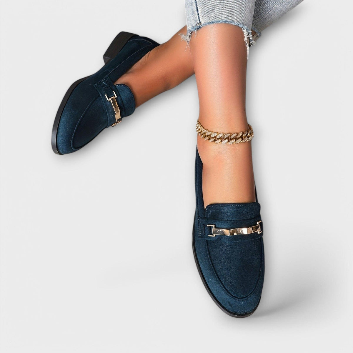 Cloe Mocassini Donna in Flanella con Suola Piatta, foto 5