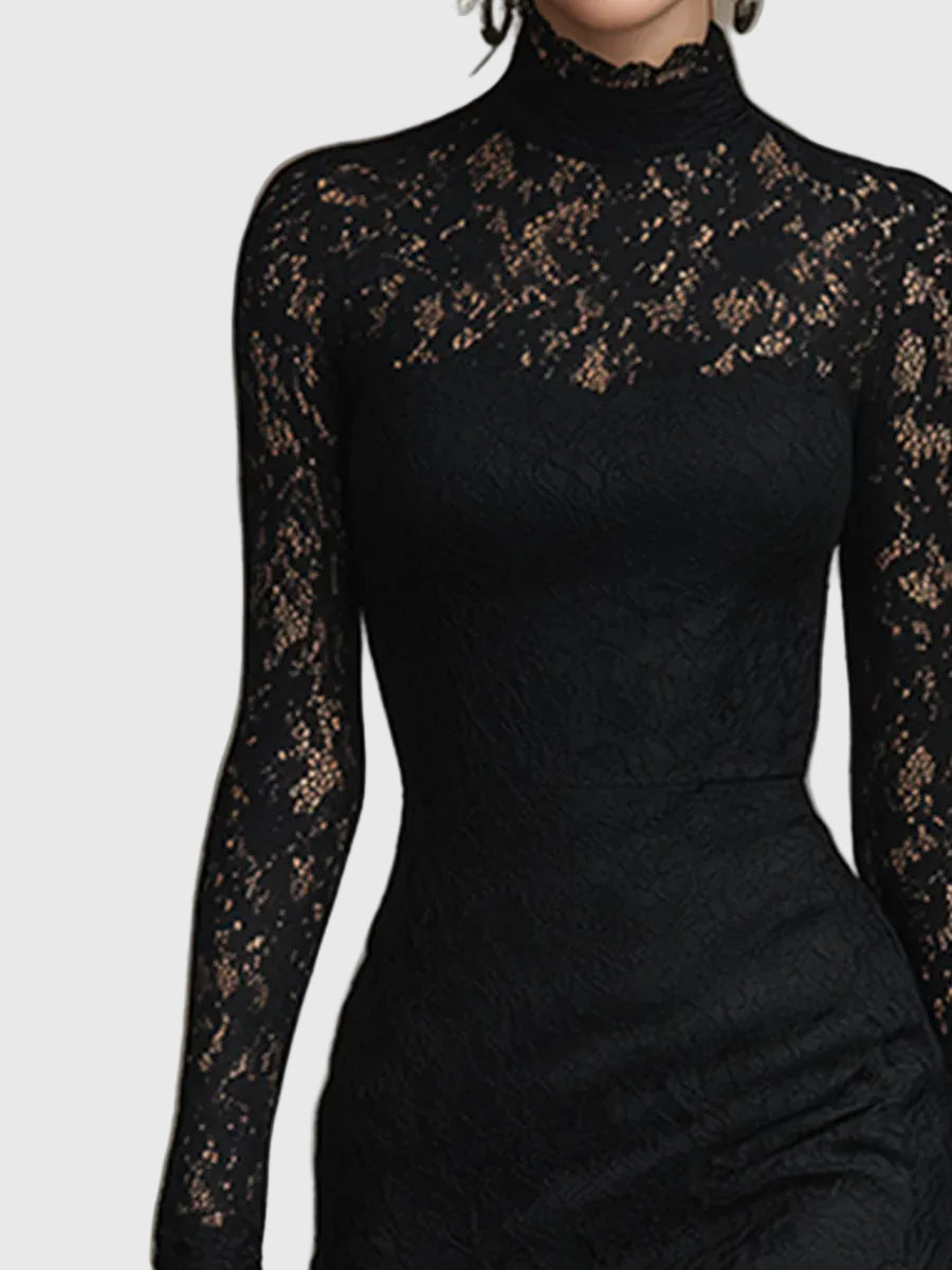 Corona Abito Donna in Lunghezza Maxi con Pizzo, foto 3