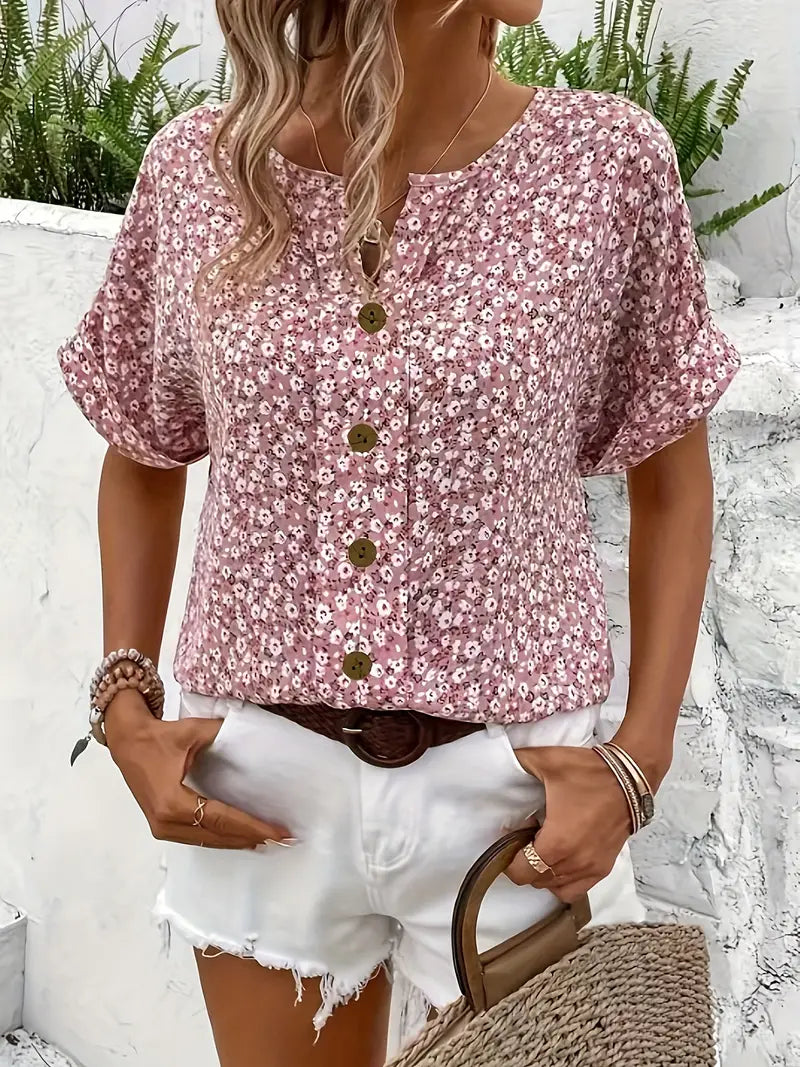 Elisabetta Blusa Donna con Stampa Floreale, foto 4