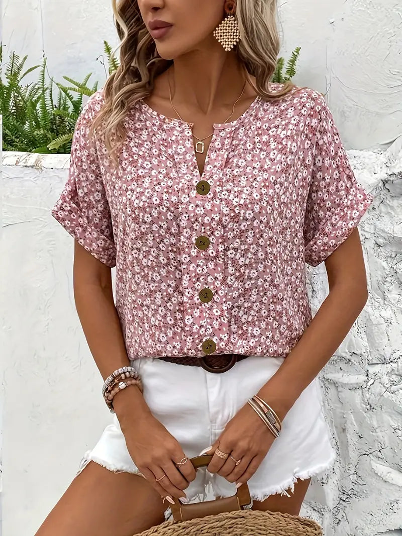 Elisabetta Blusa Donna con Stampa Floreale, foto 5
