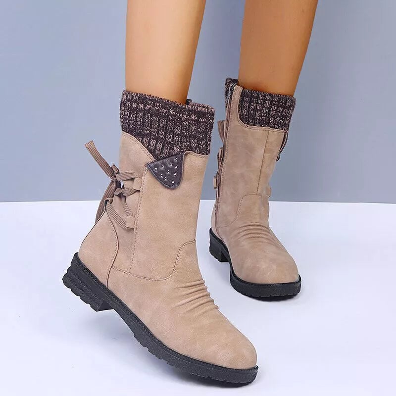 Ester Stivali Donna con Lacci e Suola Spessa, foto 7