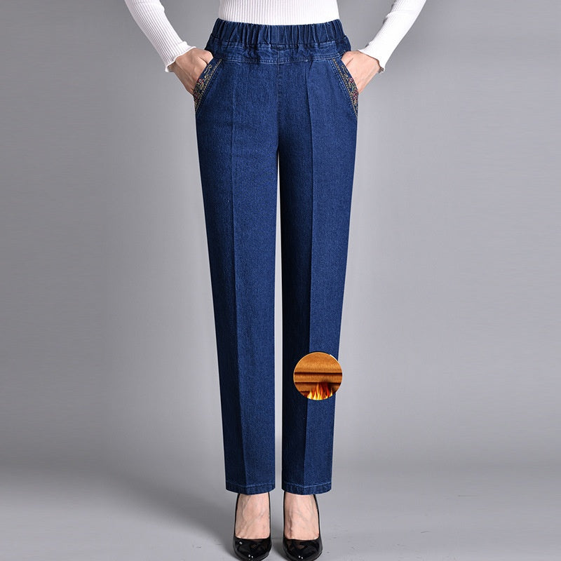 Fabiola Jeans Donna in Denim con Elastico e Tasche, foto 5