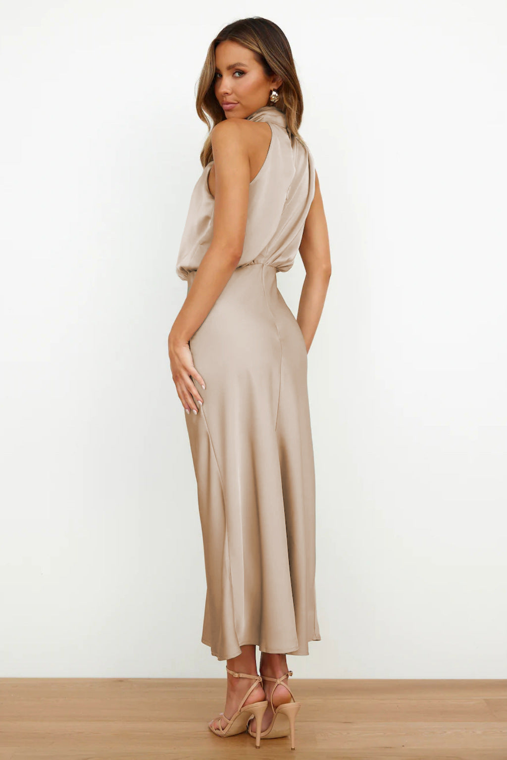 Fiamma Abito Donna con Collo Alto in Lunghezza Maxi, foto 7