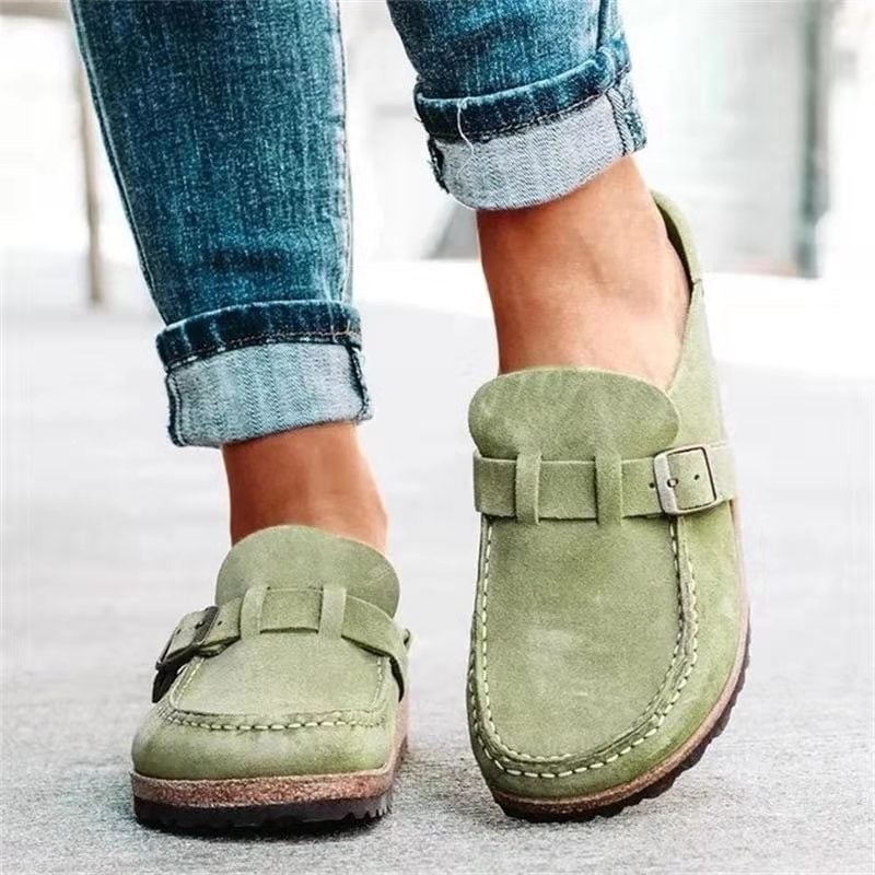 Gardenia Scarpe Donna con Fibbia e Suola Piatta in Ruggine, foto 4