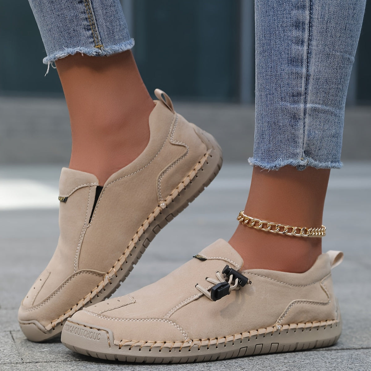 Ghita Scarpe Donna con Fibbia e Suola Piatta, foto 2