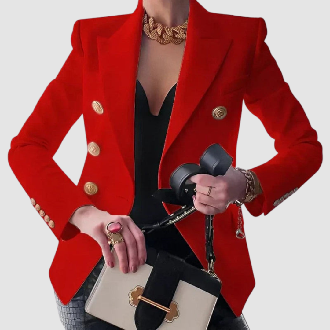 Isa Blazer Donna con Revers con Bottoni, foto 3