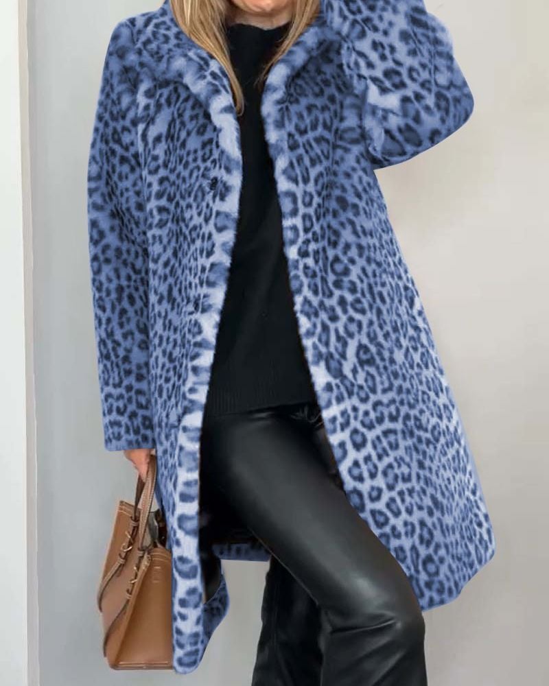 Marzia Cappotto Donna con Stampa Leopardata e Stampa Integrale, foto 3