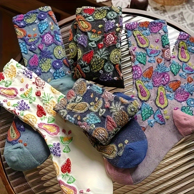 Mercede Calzini Donna con Stampa Integrale e Stampa Floreale, foto 1