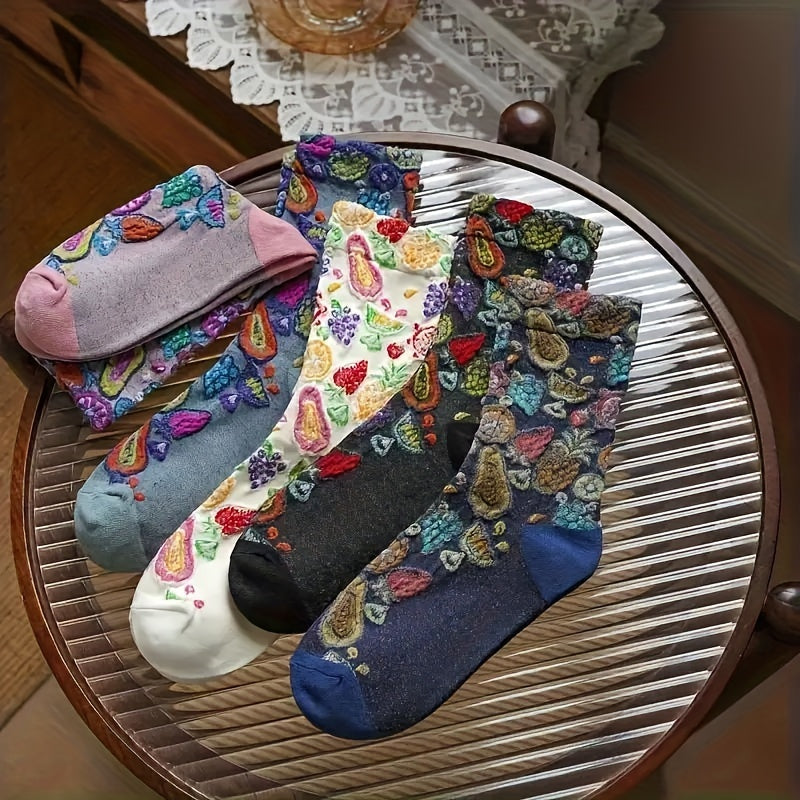 Mercede Calzini Donna con Stampa Integrale e Stampa Floreale, foto 5