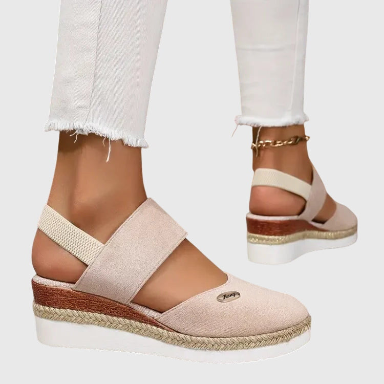 Onesta Sandali Donna con Elastico e Suola Spessa, foto 9