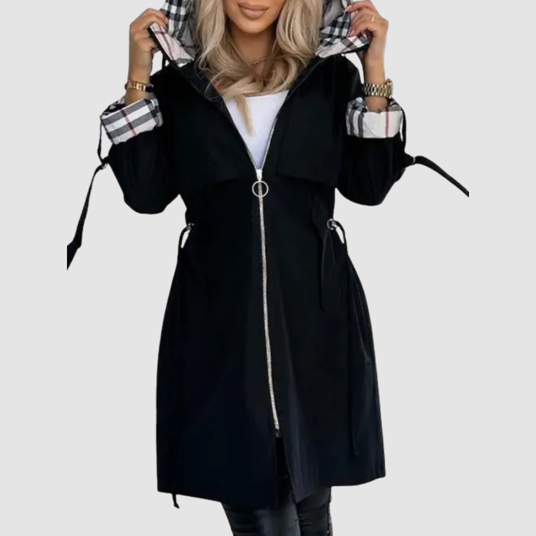 Sandrina Cappotto Donna con Cappuccio con Zip, foto 3