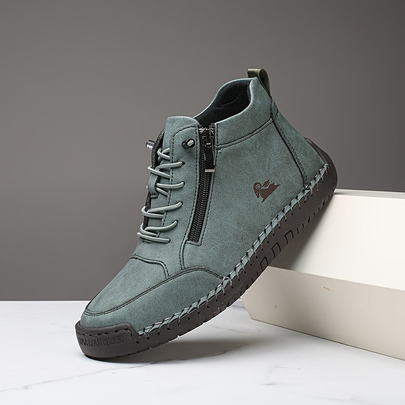 Vannina Scarpe Donna con Lacci e Suola Piatta in Verde Scuro, foto 4