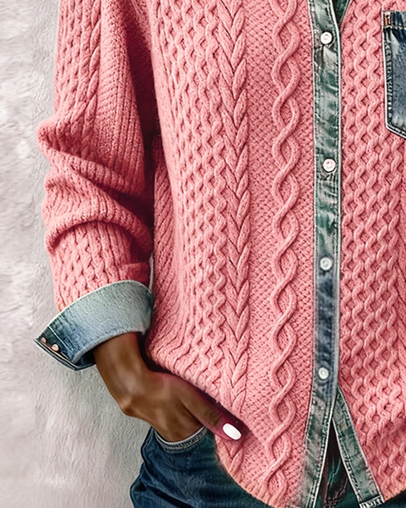 Zita Camicia Donna in Denim dal Taglio Lungo, foto 6