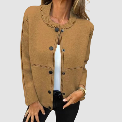 Agostina Giacca Donna con Girocollo con Bottoni e Tasche, foto 5