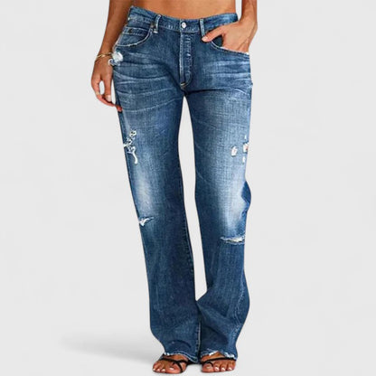Almerinda Jeans Donna in Denim a Zampa in Blu, foto 2