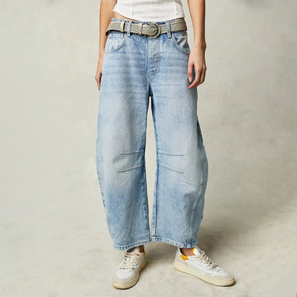 Altea Jeans Donna in Denim a Zampa in Azzurro, foto 1