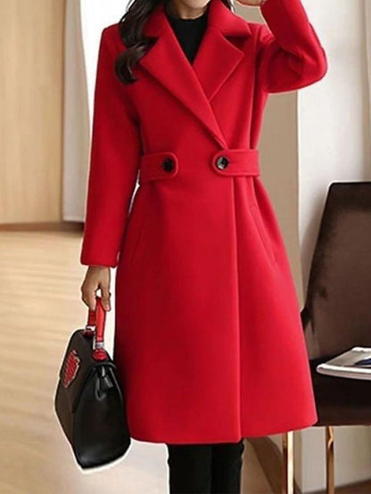 Alvina Cappotto Donna dal Taglio Lungo con Revers, foto 2