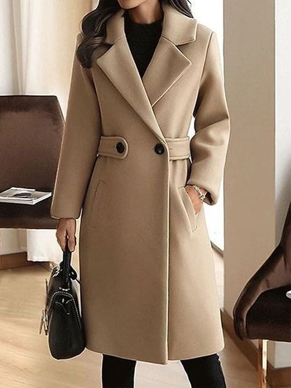 Alvina Cappotto Donna dal Taglio Lungo con Revers, foto 3