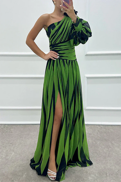 Ampelia Abito Donna in Lunghezza Maxi con Righe, foto 3