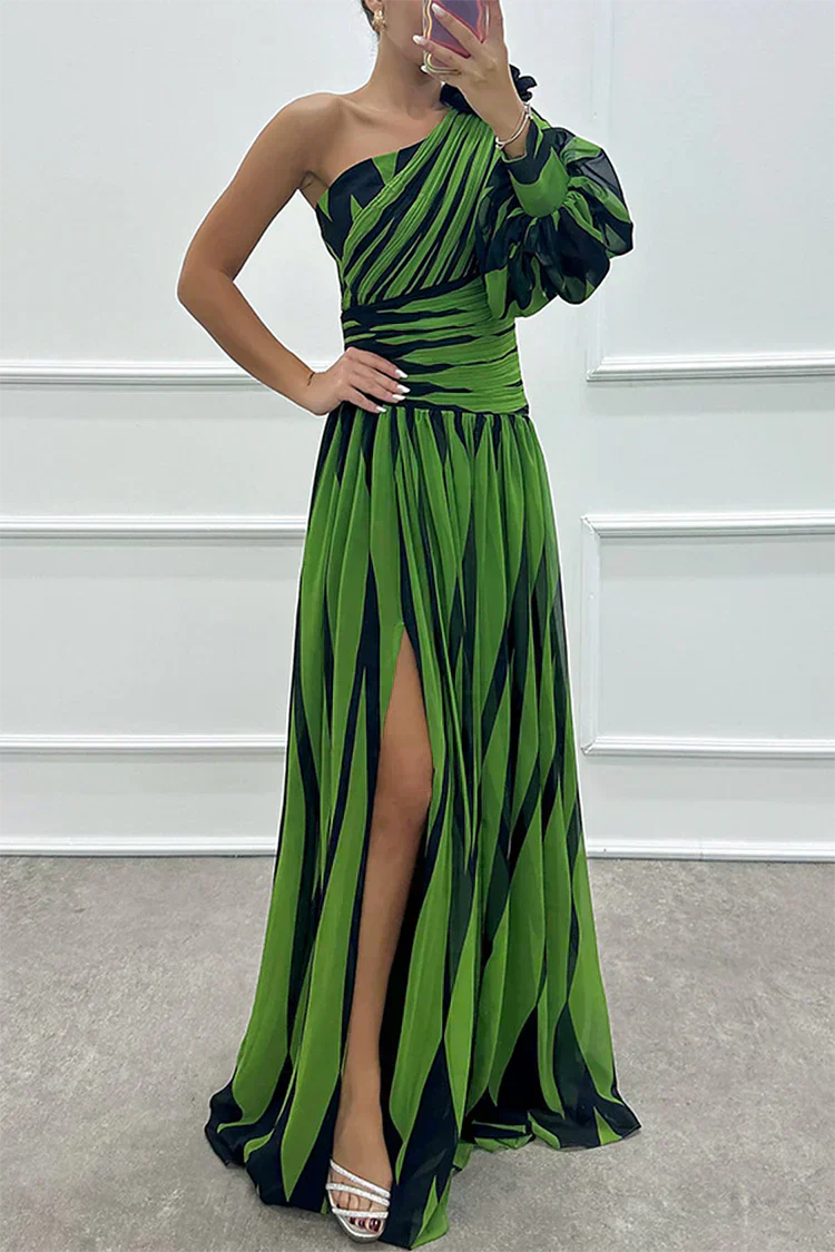 Ampelia Abito Donna in Lunghezza Maxi con Righe, foto 3