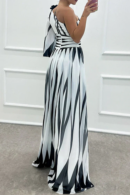 Ampelia Abito Donna in Lunghezza Maxi con Righe, foto 6