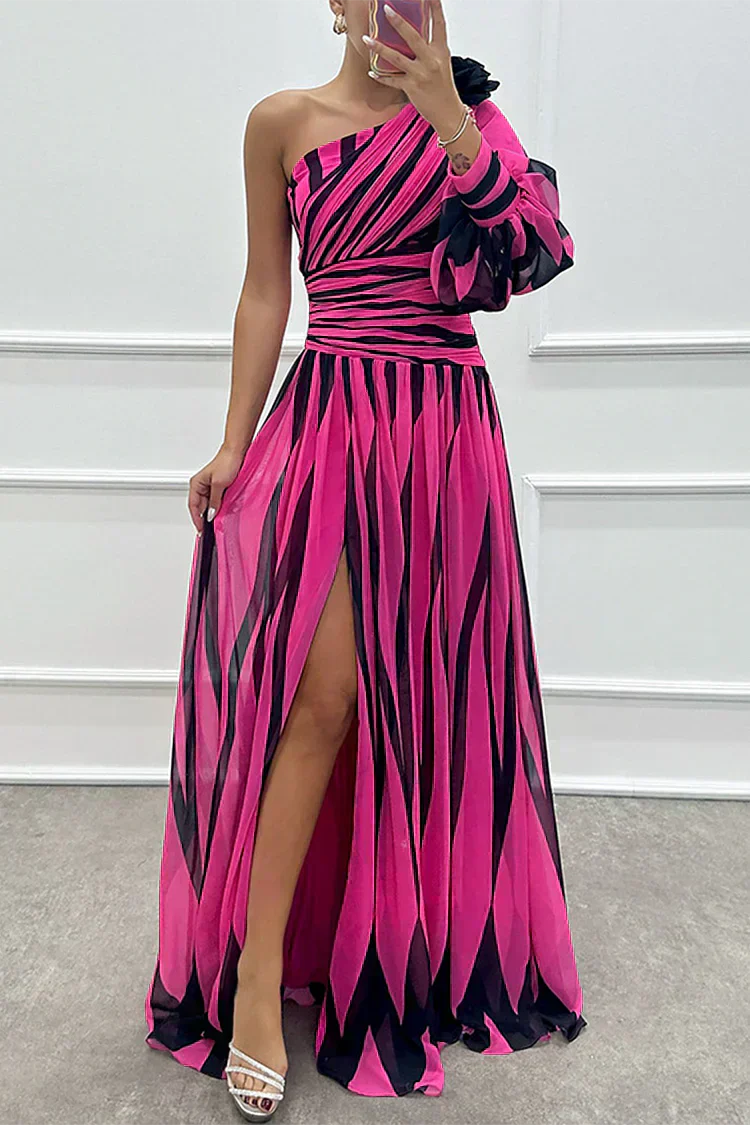 Ampelia Abito Donna in Lunghezza Maxi con Righe, foto 7