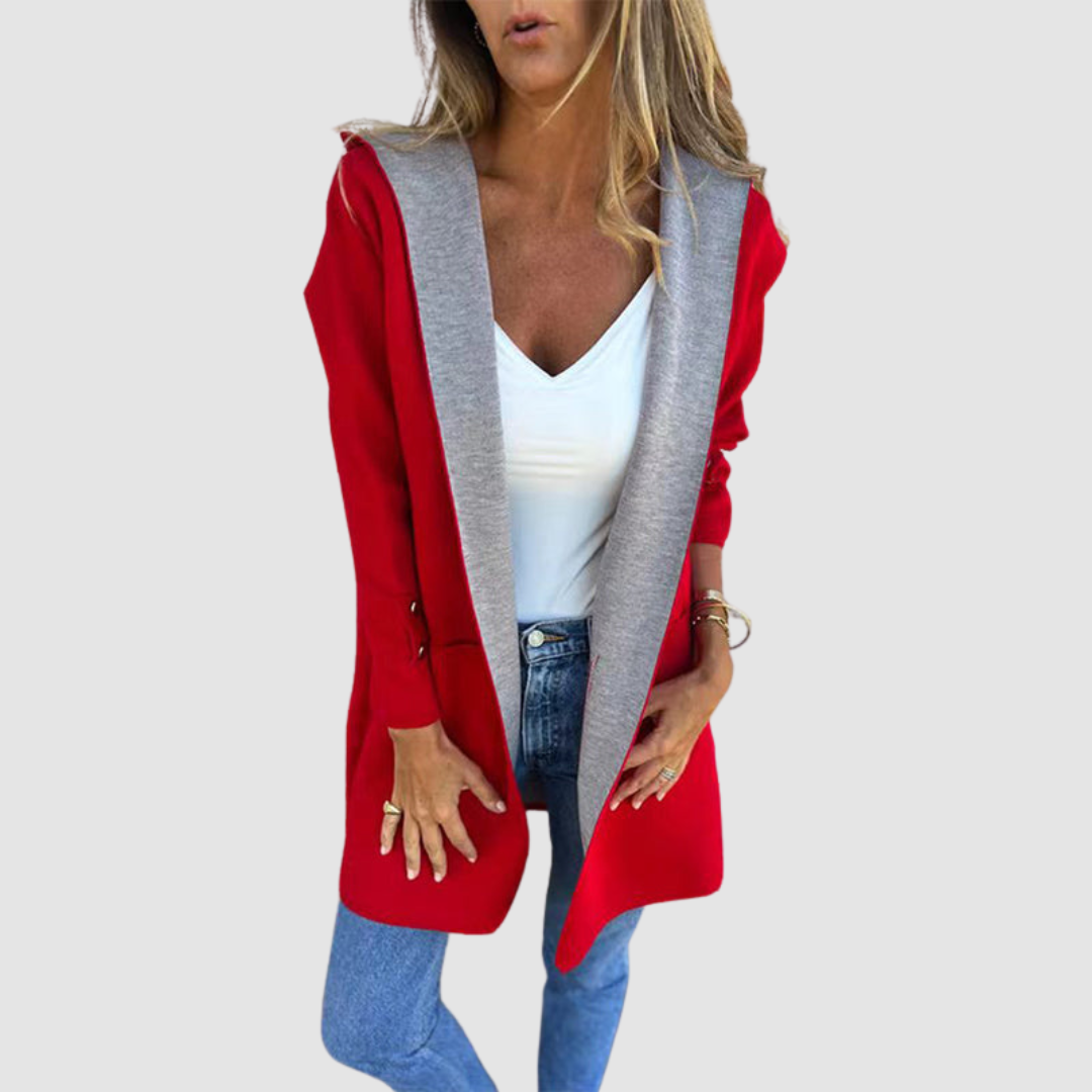 Artura Giacca Donna con Cappuccio e Color Block, foto 1
