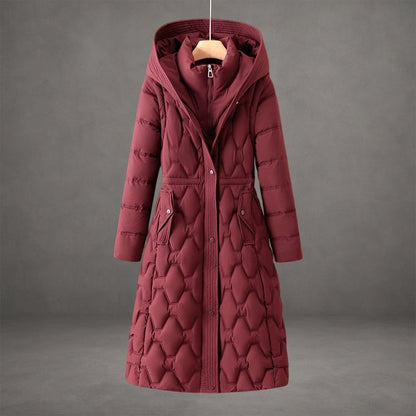 Assunta Cappotto Donna dal Taglio Lungo con Cappuccio e Tasche, foto 1