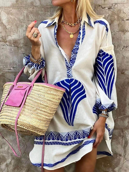 Bambina Abito Donna in Lunghezza Mini con Stampa Integrale, foto 2