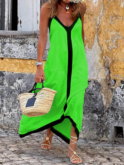 Bruna Abito Donna in Lunghezza Midi con Color Block, foto 4