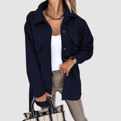 Casimira Giacca Donna con Bottoni e Tasche, foto 5