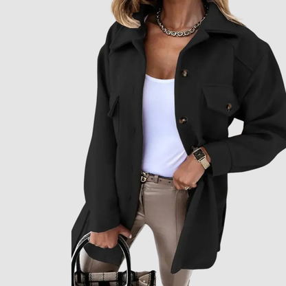 Casimira Giacca Donna con Bottoni e Tasche, foto 7