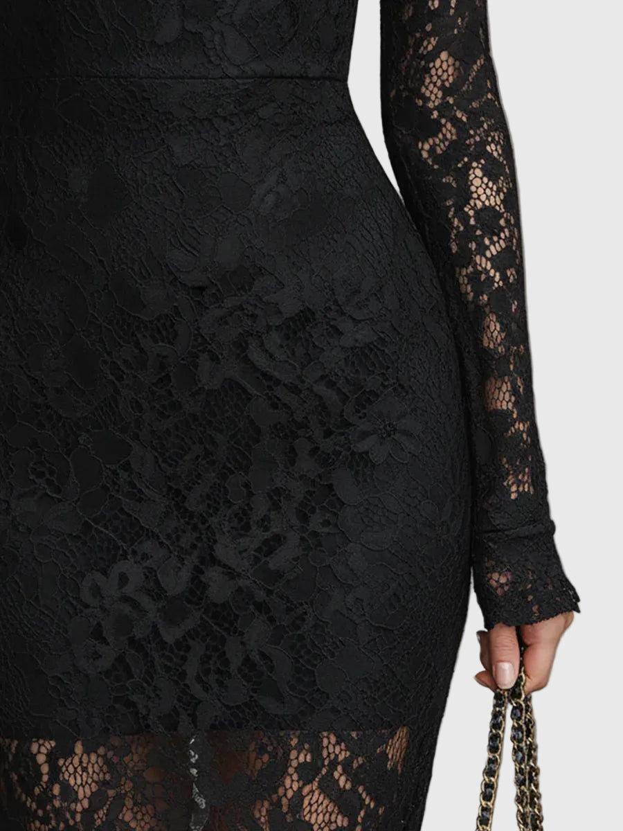 Corona Abito Donna in Lunghezza Maxi con Pizzo, foto 4