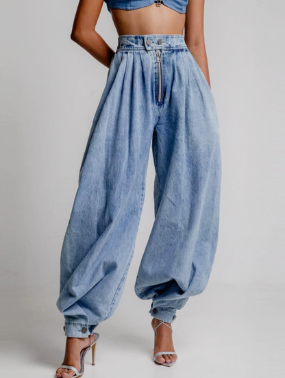 Donatina Jeans Donna in Denim a Vita Alta, foto 2