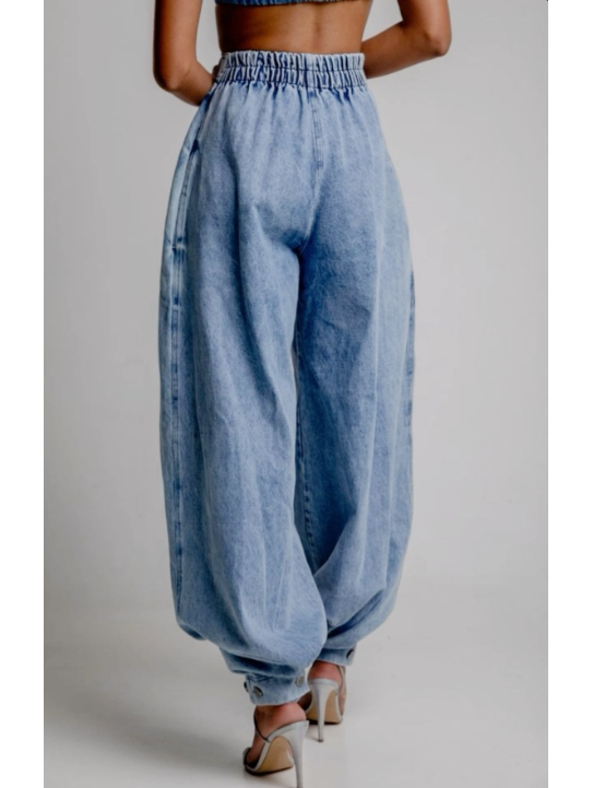 Donatina Jeans Donna in Denim a Vita Alta, foto 3