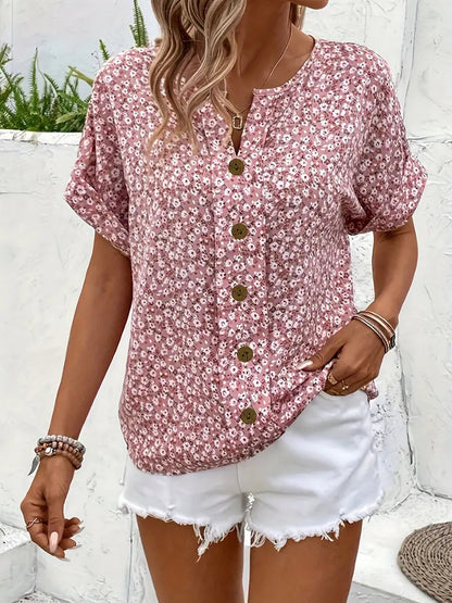 Elisabetta Blusa Donna con Stampa Floreale, foto 3
