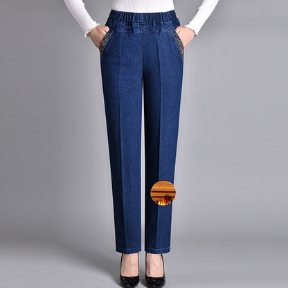 Fabiola Jeans Donna in Denim con Elastico e Tasche, foto 5