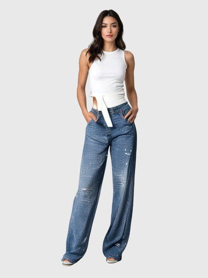 Faustina Pantaloni Donna a Zampa con Tasche, foto 8