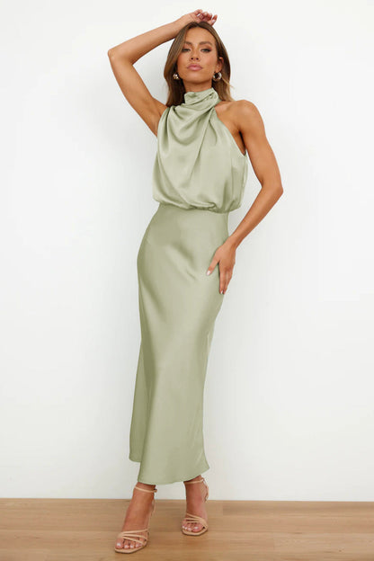 Fiamma Abito Donna con Collo Alto in Lunghezza Maxi, foto 2