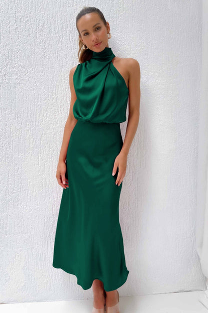 Fiamma Abito Donna con Collo Alto in Lunghezza Maxi, foto 3