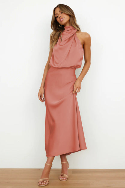 Fiamma Abito Donna con Collo Alto in Lunghezza Maxi, foto 4