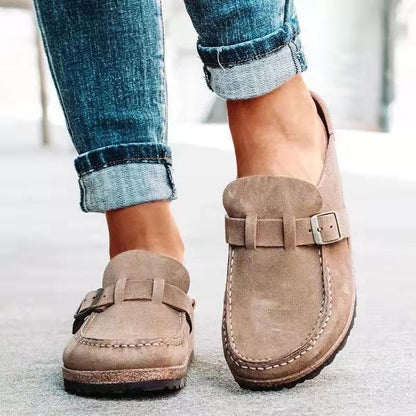 Gardenia Scarpe Donna con Fibbia e Suola Piatta in Ruggine, foto 2