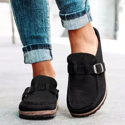 Gardenia Scarpe Donna con Fibbia e Suola Piatta in Ruggine, foto 6